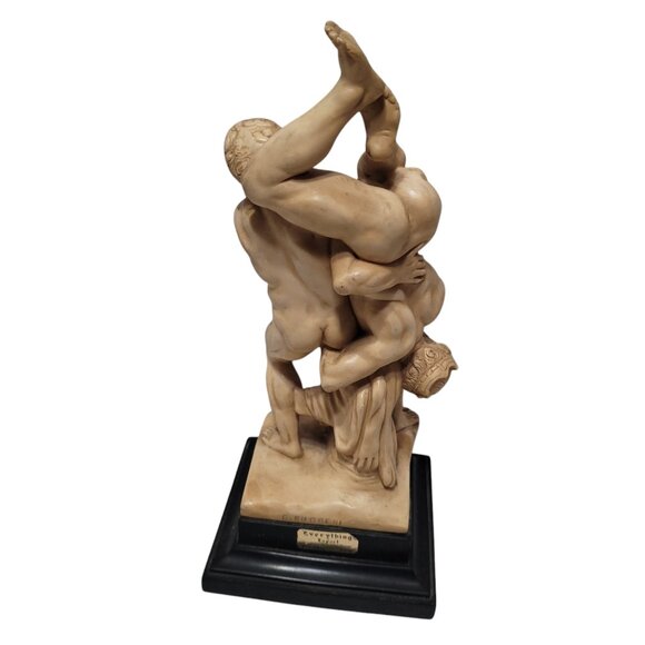 SOLD! G. Ruggeri Sculpture Italy Mythology Nude Hercules Diomedes Vintage 60's - Picture 2 of 16